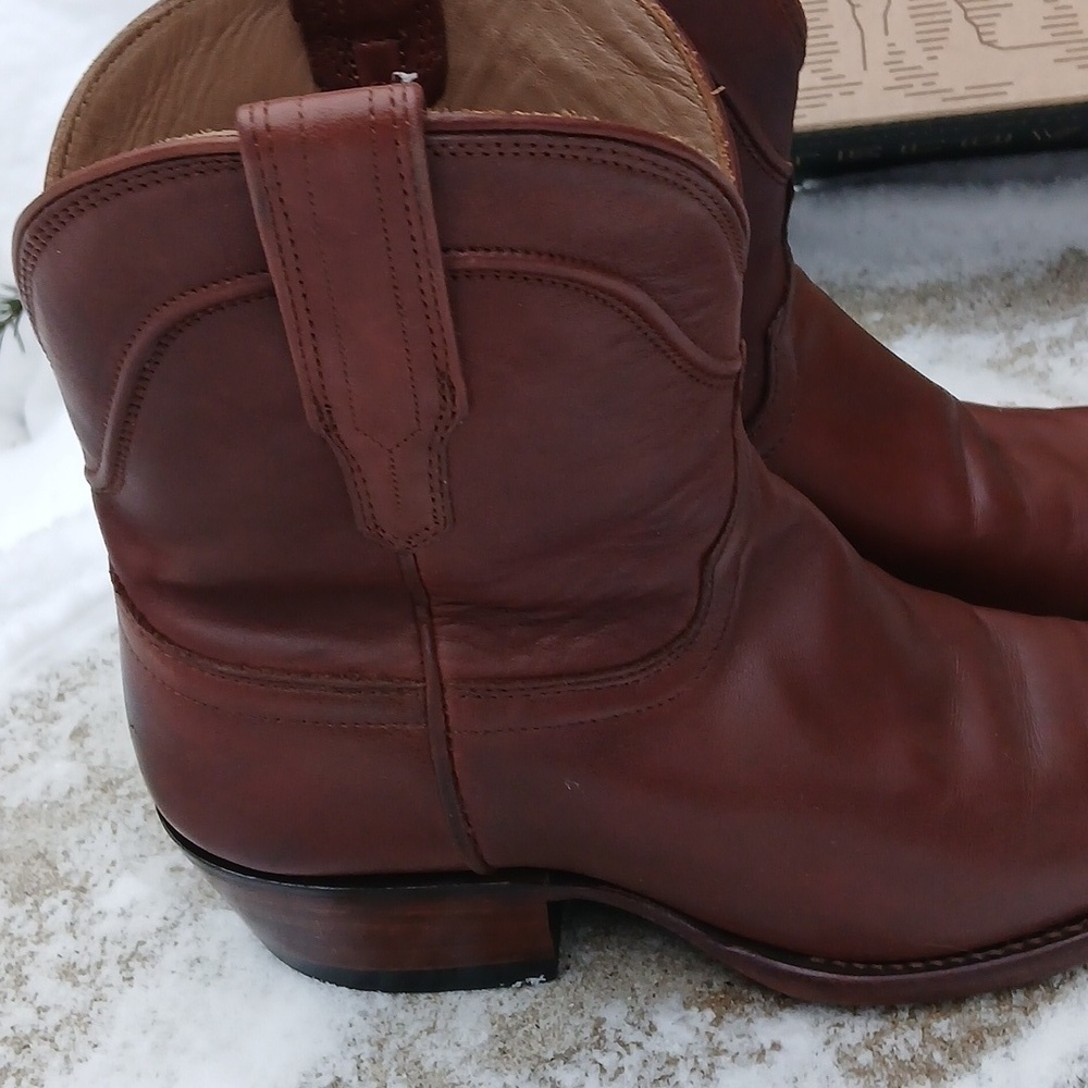 Tecovas The PENNY Brown Leather Cowboy Boots Sz 9.5 - Picture 6 of 16